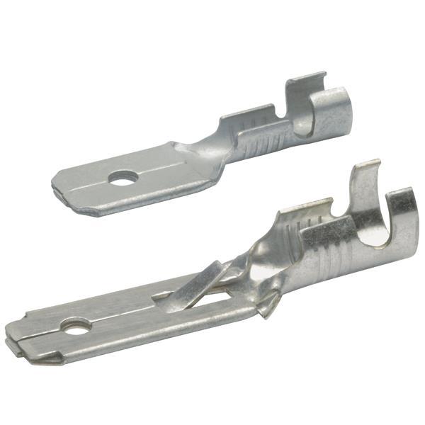 KLAU Flachstecker 1,5-2,5qmm nicht  2230     isoliert Steckbreite 6,3mm