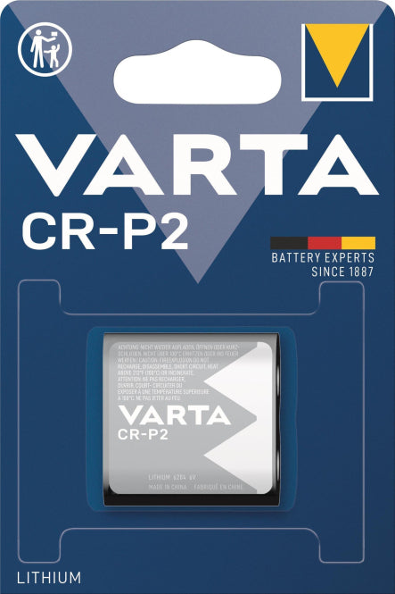 VARTA Photo Lithium-Block CR 06204301401 P2 Photobatterie 6V 1600mAh