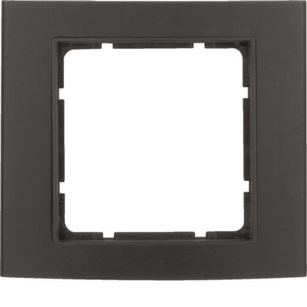 Berker Rahmen B.3 Alu           10113005 schwarz/anthrazit 1fach