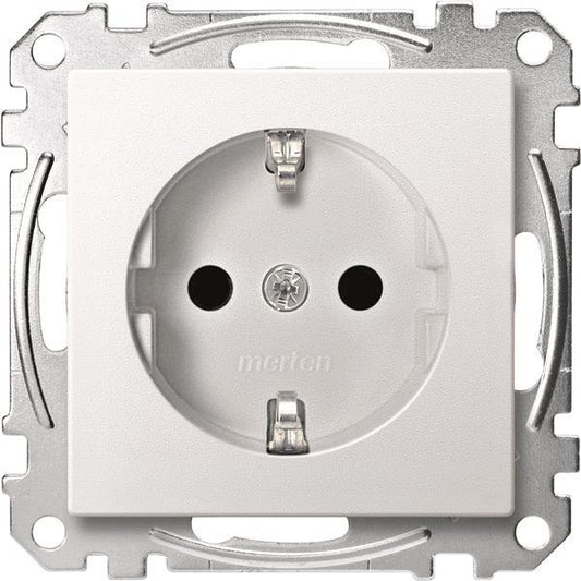 Merten SCHUKO-Steckdose BRS MEG2300-0419 StK polarweiß System M