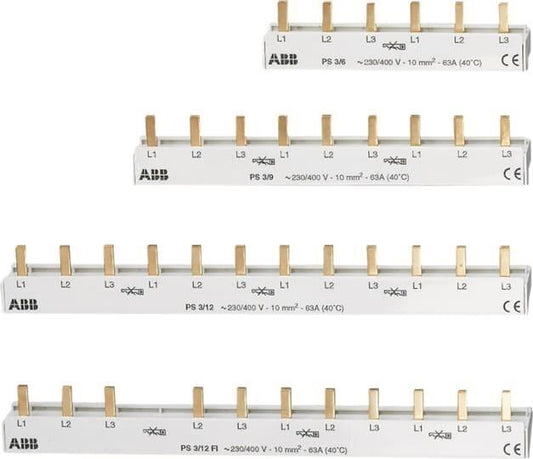ABB 3 Phasenschiene 15 6 Mod.GH    PS3/6    L203 0507 R0001 f.Compact u.Connect