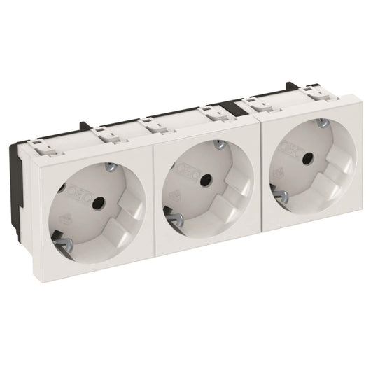 OBO STD-D3S RW3 Steckdose 33° 3-fach     Schutzkontakt 6120123