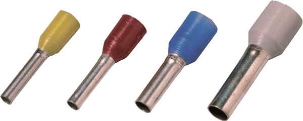 Intercable ICIAE112 Aderendhülse         DIN46228T4 1qmm 12mm verzinnt rot
