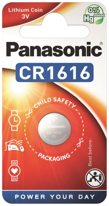 Panasonic Lithium Power        CR1616/1B Knopfzellen Lithium