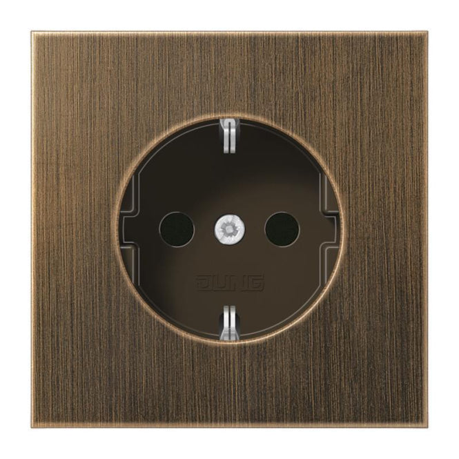 JG SCHUKO Steckdose 16A 250V  ME1520AT   LS messing antik