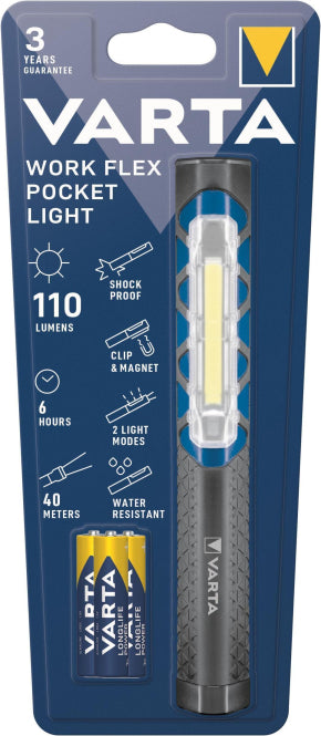 VARTA LED Work Flex Pocket   17647101421 Light 3AAA m.3xMicro Leuchte Heimwerker