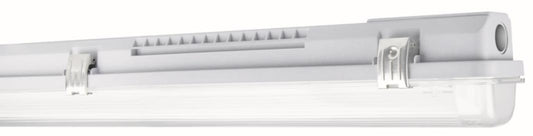 LEDV Feuchtraumleuchte housing IP65 Grau     für 1x LED-Tube T8 600mm 230V