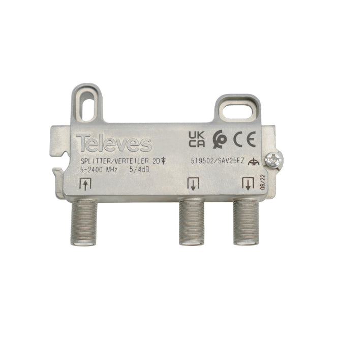 Televes 2-fach SAT Verteiler     SAV25FZ        5-2400 MHz VD:4dB