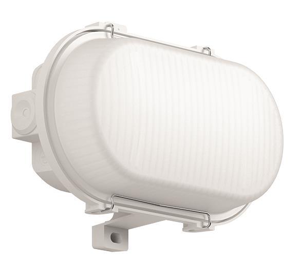 RZB Ovalleuchte 6,5W IP65     501048.009    780/990lm 4000K SKI Glas opal/struk