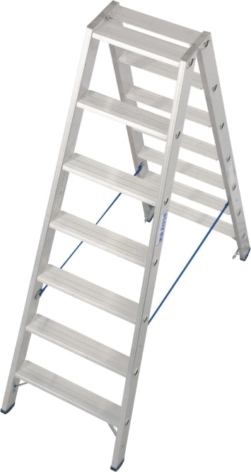 Krause Stufen-Doppelleiter Alu 2x7             Stufen                     124753