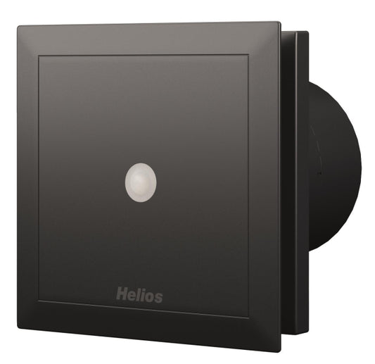 Helios Minivent DN100     M1/100 P black zweistufig m.Präsenzmelder black 40773
