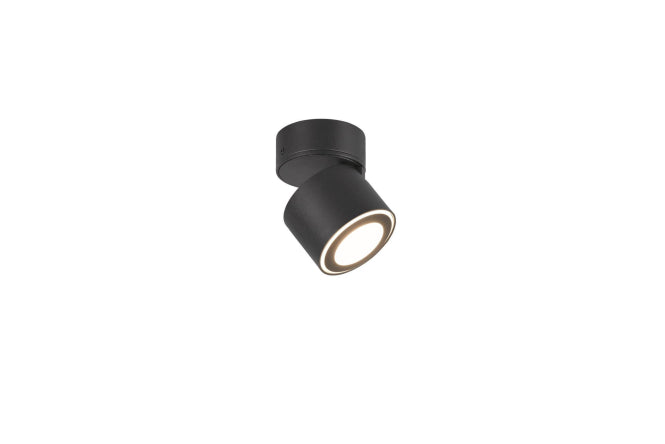 TRIO Ein-/Aufbauspot TAURUS sw 652910132     1x5W 450lm 3000K, schwenkbar
