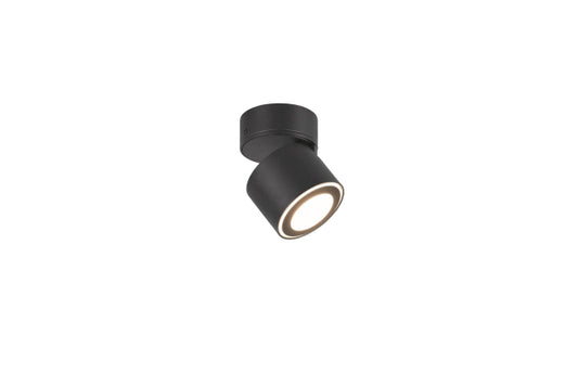 TRIO Ein-/Aufbauspot TAURUS sw 652910132     1x5W 450lm 3000K, schwenkbar
