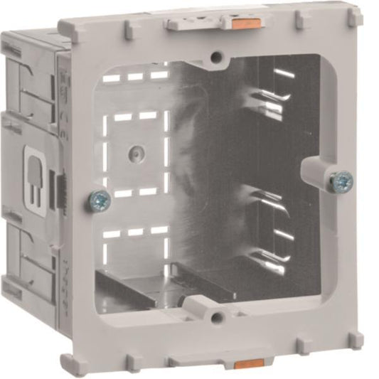 Hager Geräteeinbaudose 1fach     GLT4001 Energie f.BR frontrastend f.Rahmenblende