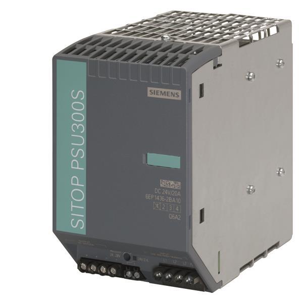 Siemens 6EP14362BA10 SITOP PSU300S 20A   geregelte Stromvers. Eing. 3p 400-500VAC