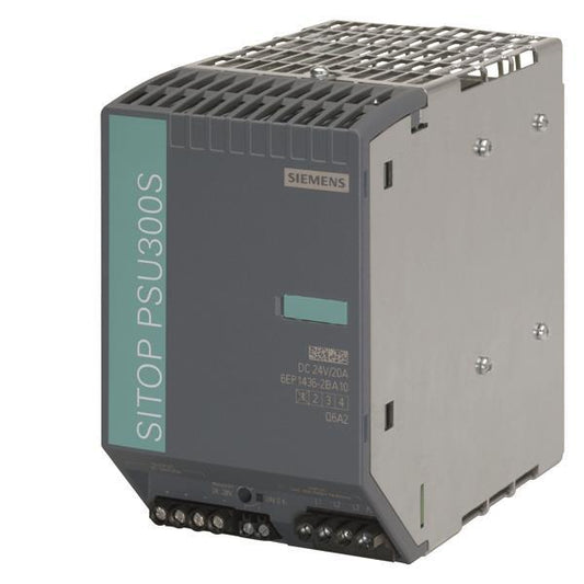 Siemens 6EP14362BA10 SITOP PSU300S 20A   geregelte Stromvers. Eing. 3p 400-500VAC
