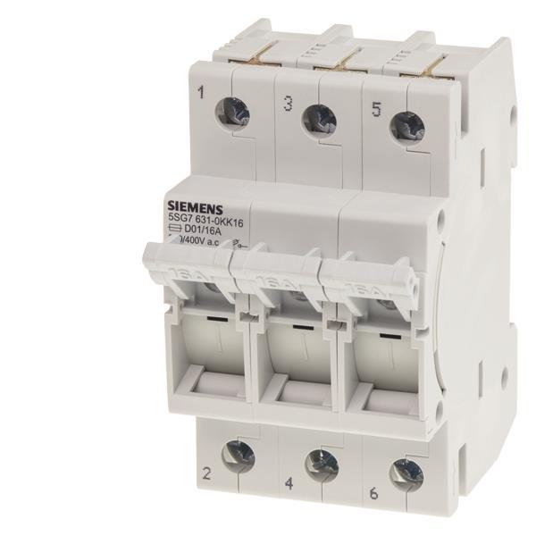 Siemens 5SG76310KK16 MINIZED-Sicherungs- lasttrennschalter D01 16A 400V 3p