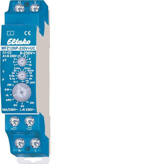 Eltako MFZ12NP-230V+UC Multifunktions    (V)Zeitrelais 10Fkt 1S n.potenz 23100001