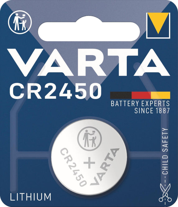 VARTA Electronic Lithium          CR2450 3,0V 560mAh 06450101401 *Blister a 1 St.