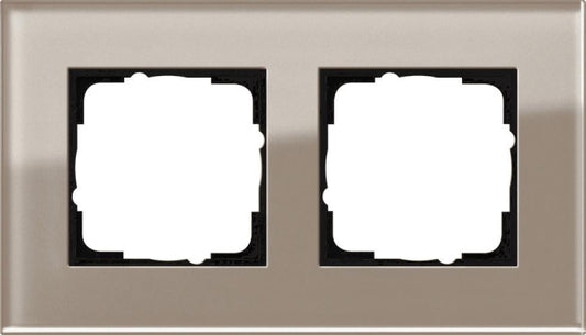 GIRA 0212122 Abdeckrahmen 2fach Esprit   Glas Umbra
