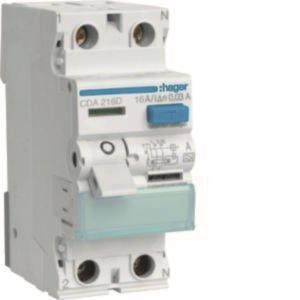 Hager Fi-Schalter 2polig 6kA 16A CDA216D 30mA Typ A