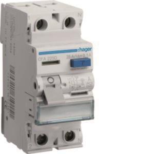Hager Fi-Schalter 2polig 6kA 25A CFA225D 300mA Typ A