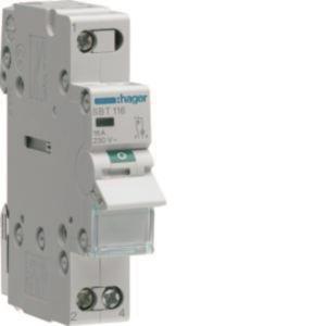 Hager Ausschalter 16A 1Schließer  SBT116 230VAC m.Leuchtmelder 1PLE
