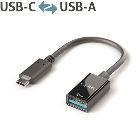 PureLink Adapter 0,10m iSerie      IS231 USB-C auf USB-A, USB3.1 Gen1, schwarz