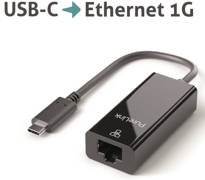 PureLink Adapter 0,10m iSerie      IS261 USB-C auf Ethernet(RJ45) schwarz