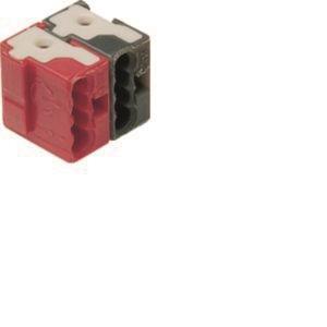Hager Bussteckklemmen KNX 2polig   TG008 rot/schwarz