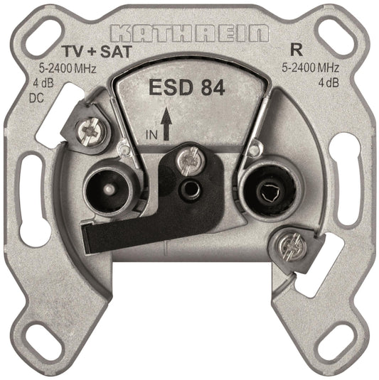 KATH Antennendose Stich 2fach     ESD 84     2x4-2400MHz AD:3,8/4,3dB