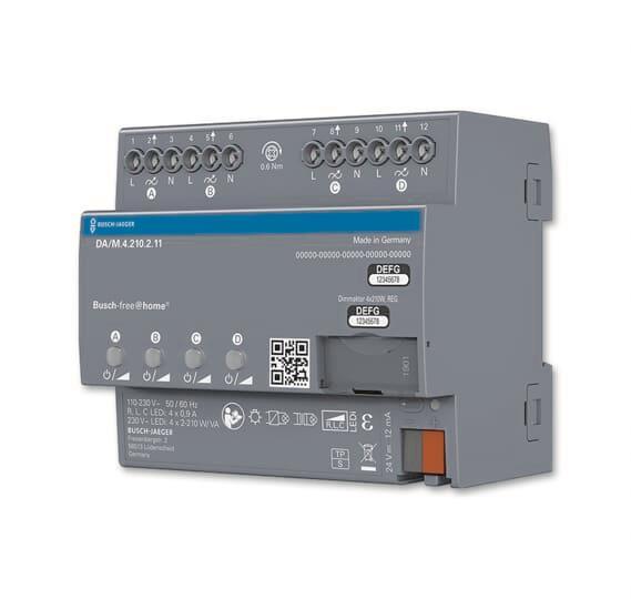 BJ Dimmaktor 4-fach REG  DA/M.4.210.2.11   Busch-free@home REG-Aktoren