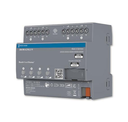 BJ Dimmaktor 4-fach REG  DA/M.4.210.2.11   Busch-free@home REG-Aktoren