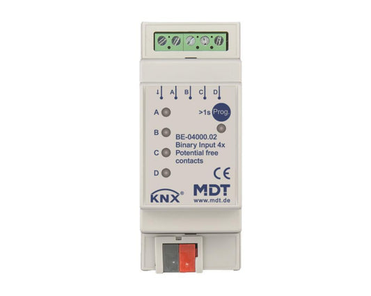 MDT Binäreingang 4-fach 2TE REG          Ausführung potentialfrei BE-04000.02
