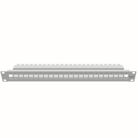 EasyLan Patchpanel 1HE 19" 24x CKVFD0124 fixLink  D* RAL7035