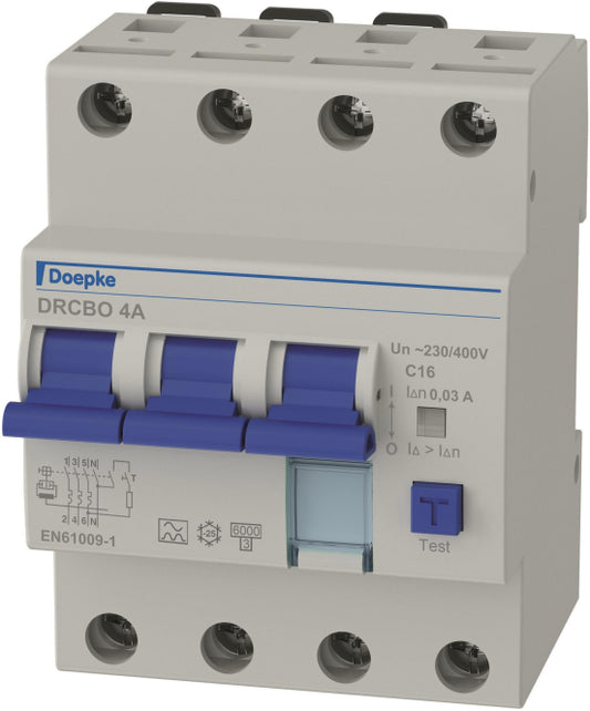 Doepke Doepke      DRCBO 4 C16/0,03/3N-A FI-/LS-Kombination 3p+N 16 A 09945124