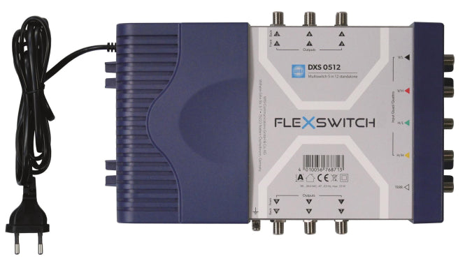 WISI FLEXSWITCH Multischalter    DXS0512     5in12 aktiv mit Netzteil