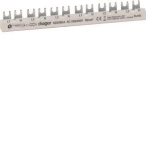 Hager Phasenschiene 12 Module    KDS563A 63A L1N-L2N-L3N-L1N-L2N-L3N QuickBusbar