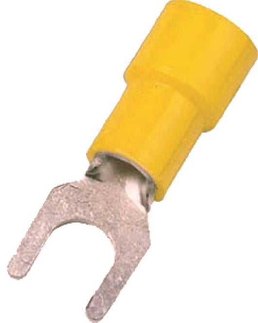 Intercable ICIQ66G Quetschkabelschuh     DIN46237 4-6qmm M6 gelb Gabelform