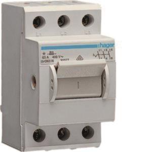 Hager Kompaktschalter 63A         SH363N ** 3Schließer 400VAC 2,5PLE