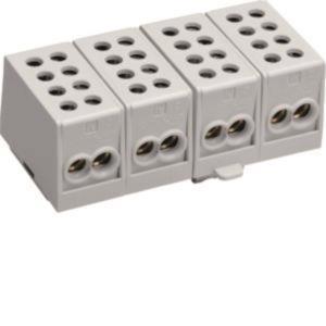 Hager Hauptleitungsabzweigklemme   KH35A 4polig 2x35-2x25qmm je Pol IP20 Grau