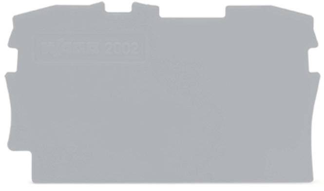WAGO 2002-1291 Abschluss-und             Zwischenplatte,0,8 mm dick,grau