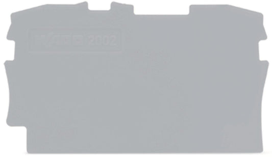 WAGO 2002-1291 Abschluss-und             Zwischenplatte,0,8 mm dick,grau