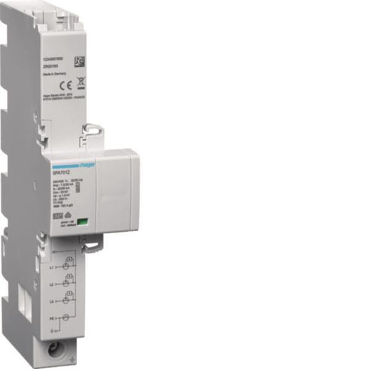 Hager Kombiableiter T1+T2+T3 4P  SPA701Z Iimp 7,5kA TT/TNS