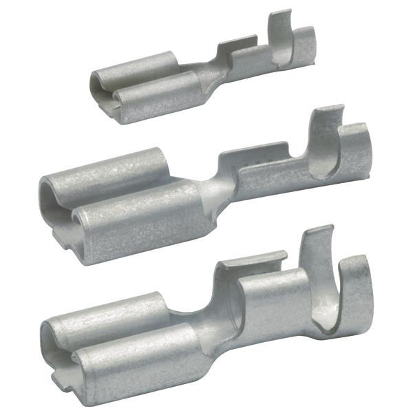 KLAU Flachsteckhülse 0,5-1qmm     18201A 1820/1 nicht isoliert Steckbreite 2,8mm
