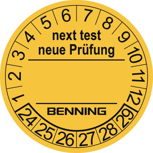 BENNI Prüfplaketten "Neue Prüfung"       1VE = 300Stk.                     756212