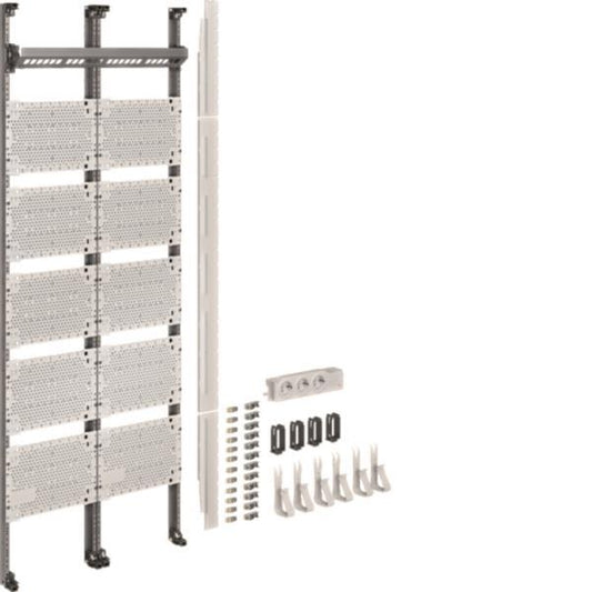 Hager Komplettfeld Multimedia    UF521NW universZ 1350mm 2feld m.12xPatchmod.RJ45