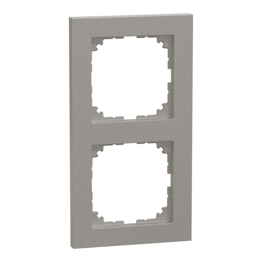 Merten M-Pure-Rahmen 2fach  MEG4020-3660 aluminium