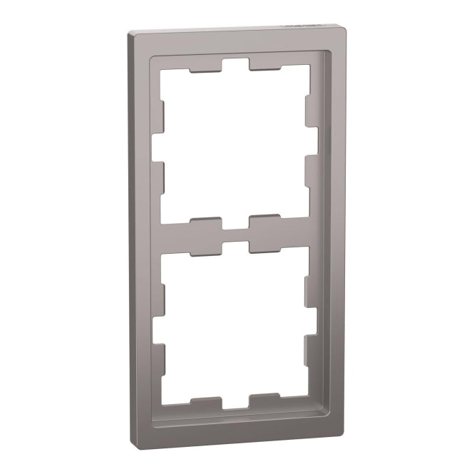 Merten D-Life Rahmen 2fach  MEG4020-6536 Edelstahl
