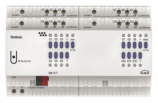 THEB KNX Heizungsaktor       HM 12 T KNX 12-fach